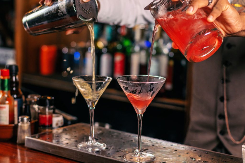 Cocktails Being Made in Bali Bar
