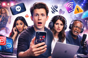 Celebrități implicate în incidente virale legate de tehnologie