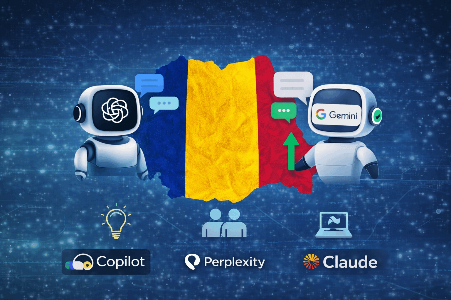 Analiză: modul în care românii utilizează asistenții AI conversaționali și cei mai îndrăgiți chatboți în anul 2025