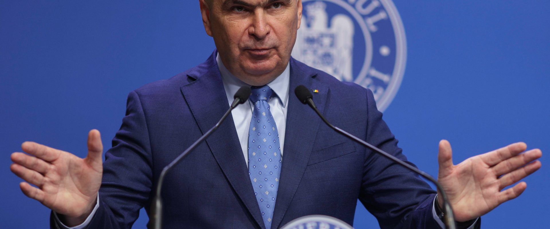 Conferința de presă a premierului României organizată la Palatul Victoria, în București, 2 septembrie 2025. Inquam Photos / Octav Ganea