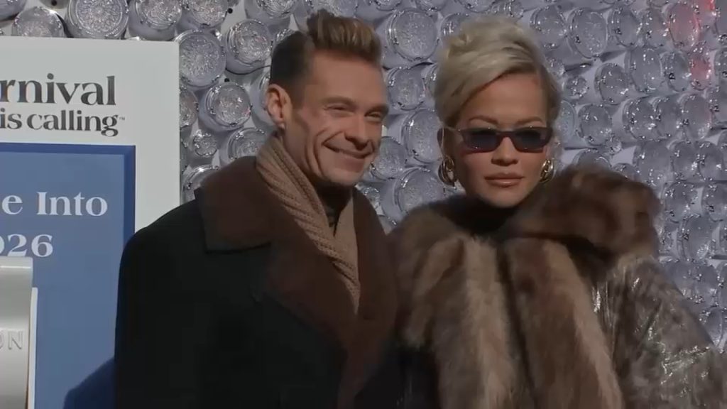 Ryan Seacrest and Rita Ora ready for 'Dick Clark's New Year's Rockin' Eve' 2026 celebration in Times Square, NYC