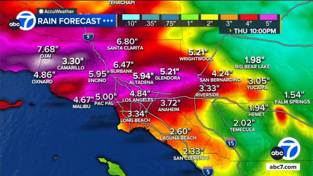 Southern California weather: Atmospheric river to bring storm, 'high risk' of flash flooding for some areas