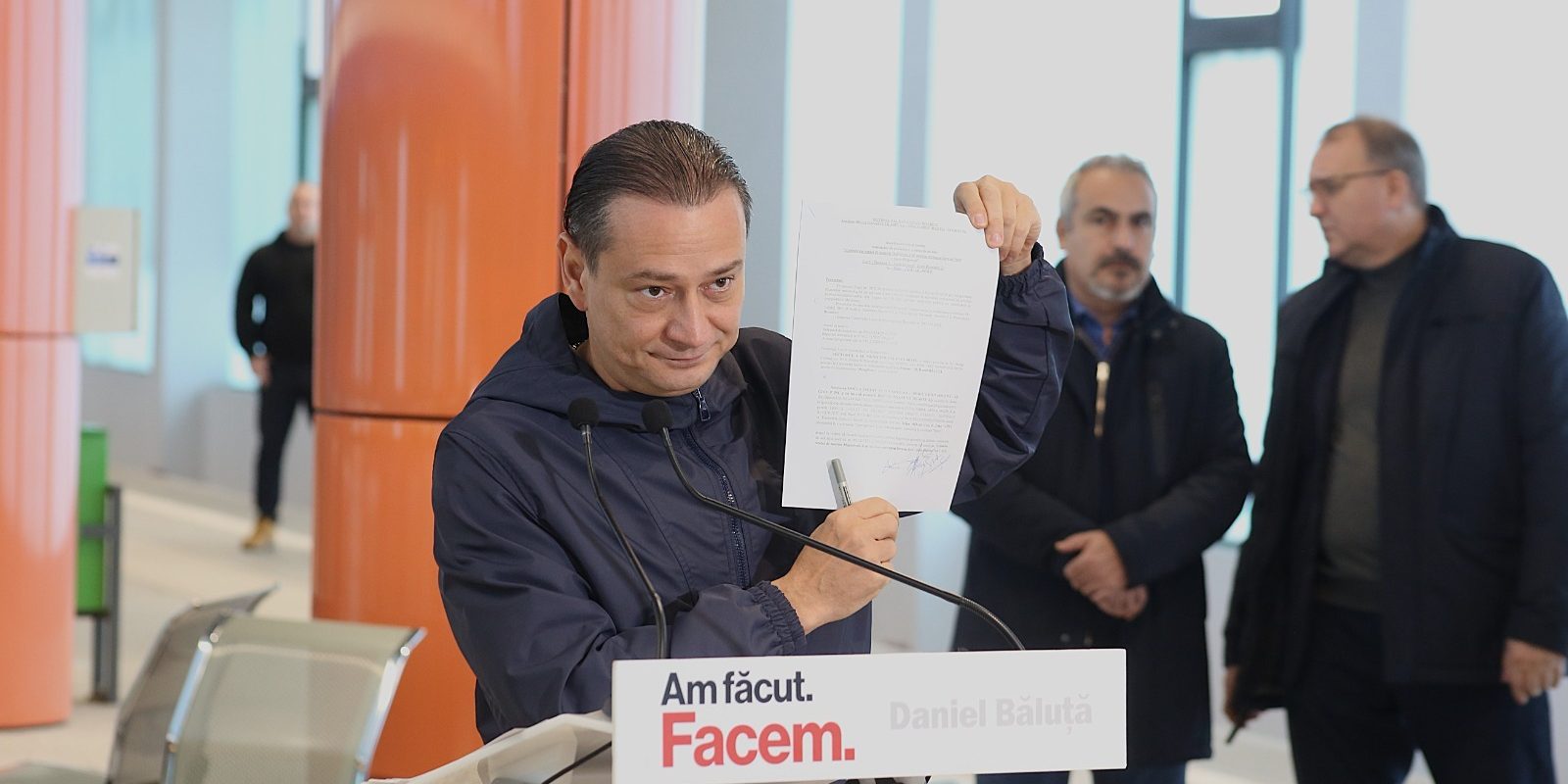 Primarul Daniel Băluță a semnat ordinul de începere a celei mai ample investiții publice locale din România, pentru extinderea magistralei de metrou M4