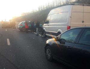 Coliziune gravă pe ruta rapidă Craiova-Pitești: 11 mașini implicate și trei răniți, cu planul de intervenție de urgență în funcțiune