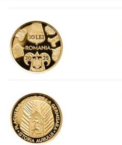 Emisiune de 1.000 de monede de aur pentru plăcuțele votive de la Germisara