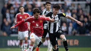 Manchester United – Newcastle 1-0, disponibil doar pe VOYO! Dorgu deschide tabela cu un șut magnific.