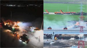 Lucrări nocturne în derulare pe Autostrada Moldovei, fără finanțare, la nodul de la Tișița, spre Panciu și Tecuci, aproape finalizate. Când va fi posibilă circulația între București și Adjud?