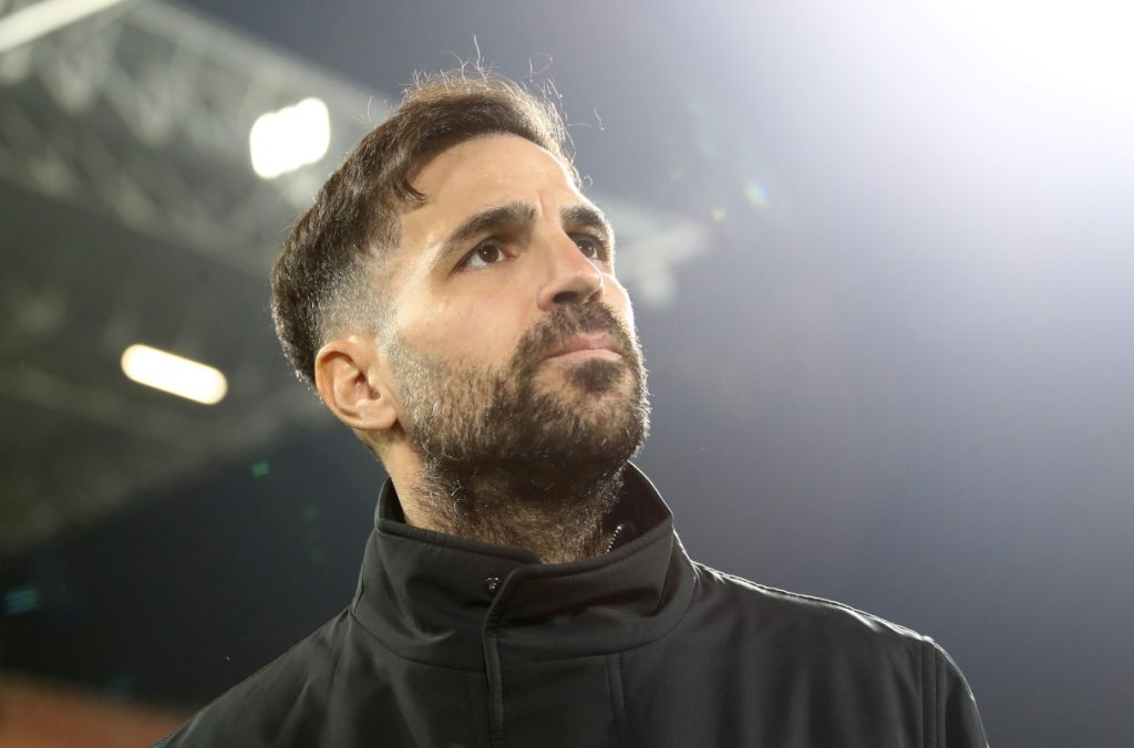 COMO, ITALY - JANUARY 15: Como 1907 coach Cesc Fabregas looks on during the Serie A match between Como 1907 and AC Milan at Giuseppe Sinigaglia Stadium on January 15, 2026 in Como, Italy. (Photo by Marco Luzzani/Getty Images)