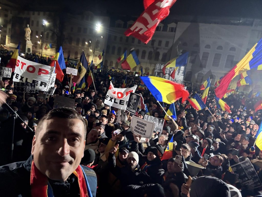 AUR mobilizează protestatarii: Marș spre Piața Victoriei pentru Călin Georgescu