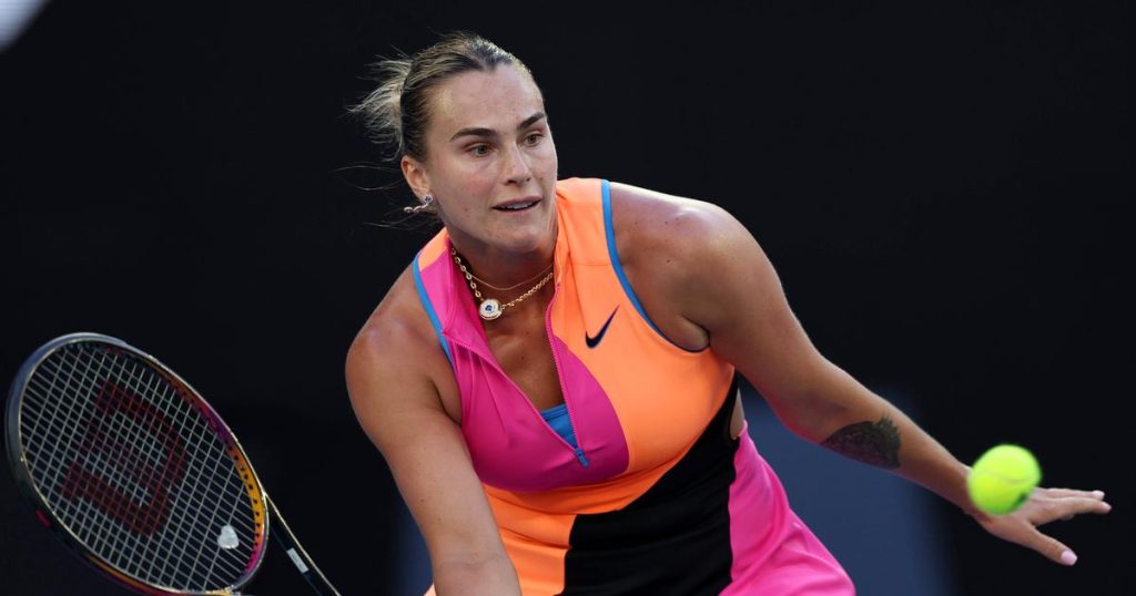 Une entrée en douceur pour Aryna Sabalenka