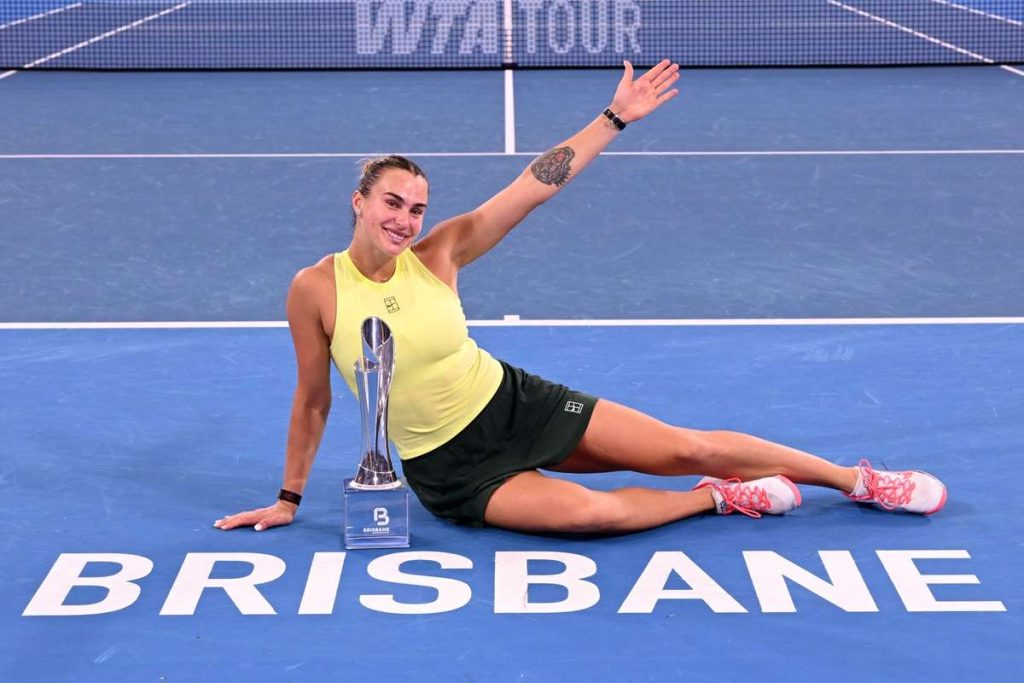 Aryna Sabalenka wins Brisbane title with statement performance against Marta Kostyuk