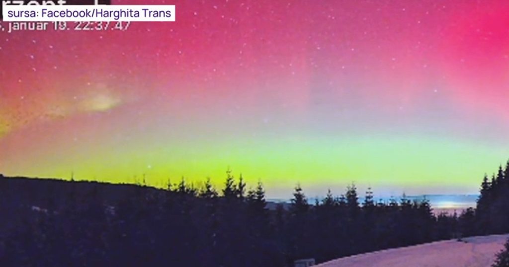 Aurora boreală a fost văzută în mare parte din România. Explicația pentru fenomenul neobișnuit