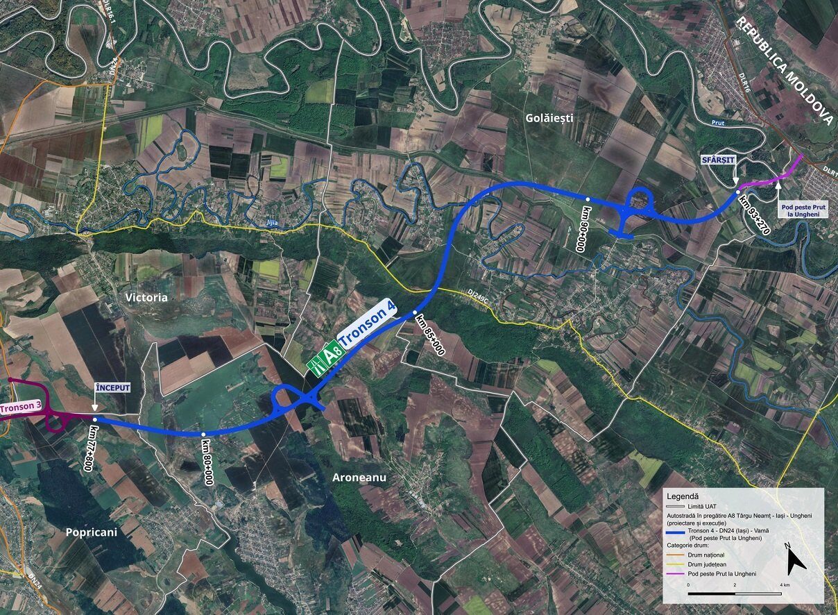 Consiliul Național de Soluționare a Contestațiilor (CNSC) a respins, miercuri, pe fond, o contestație depusă în luna ianuarie a acestui an, în legătură cu documentația pentru licitația destinată construirii tronsonului 4 al Autostrăzii A8 Târgu Neamț – Iași – Ungheni