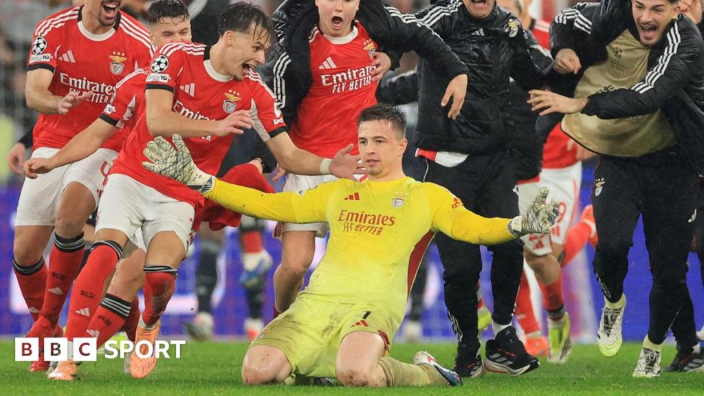 Benfica 4-2 Real Madrid: Goalkeeper Anatoliy Trubin's 98th-minute header puts Jose Mourinho's side into play-offs