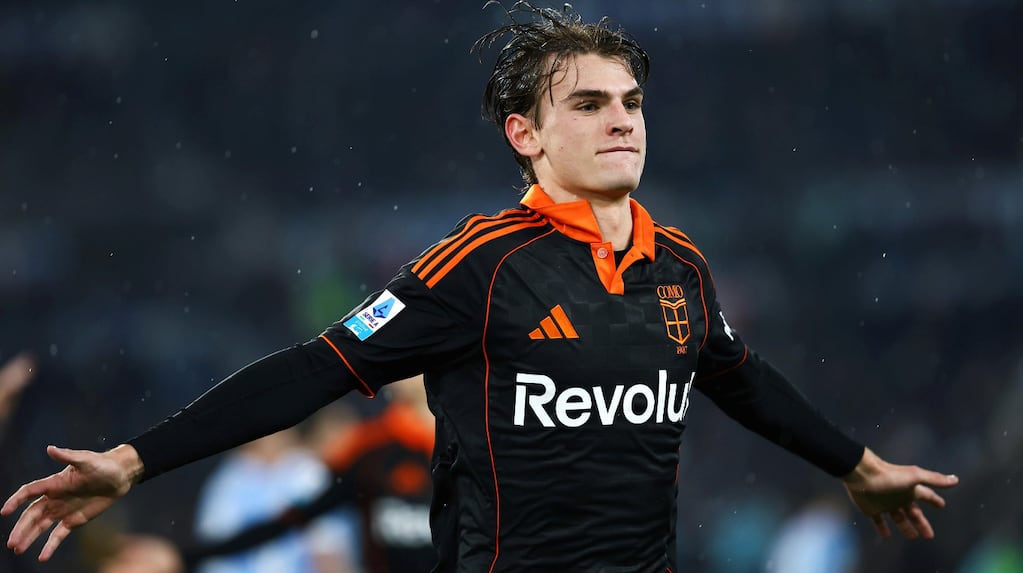 “Lección de fútbol”: la reacción de la prensa italiana a los golazos de Nico Paz en el triunfo del Como ante la Lazio