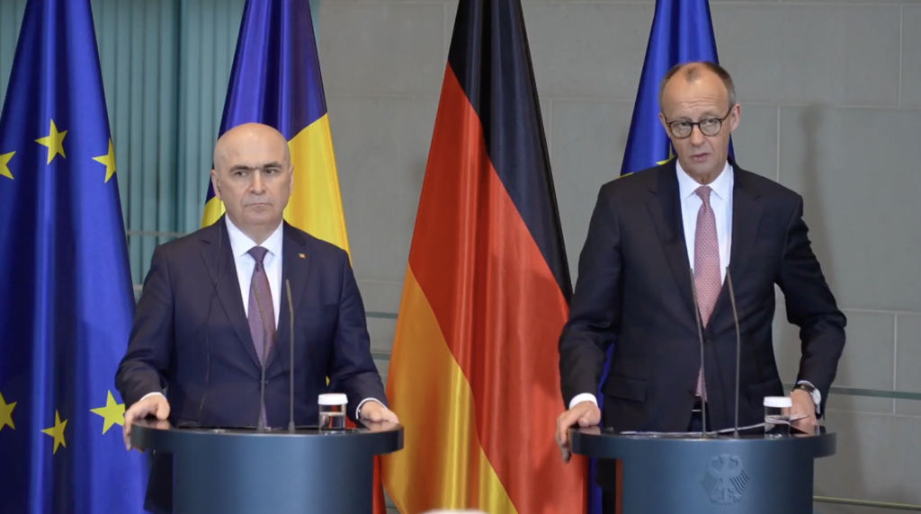 Merz: Memorandumul româno-german subliniază responsabilitatea comună pentru securitatea Europei