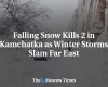 Falling Snow Kills 2 in Kamchatka as Winter Storms Slam Far East