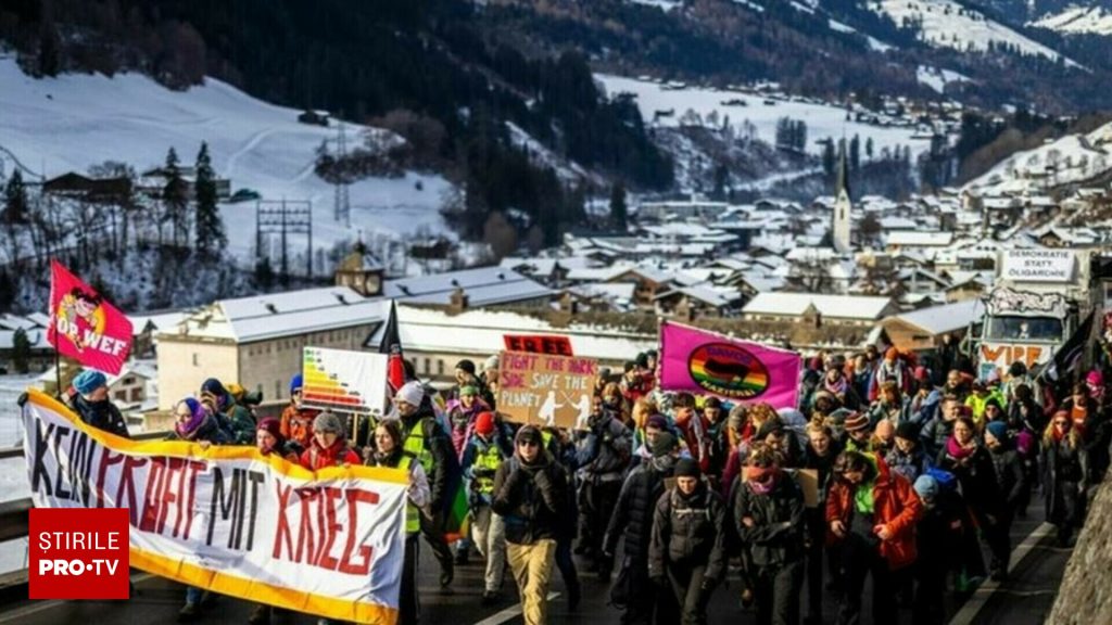 Proteste la Davos, înaintea Forumului Economic Mondial: ”Trump e simbolul imperialismului”