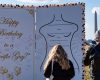 10-foot-tall replica of Trump’s alleged birthday message to Epstein appears on National Mall