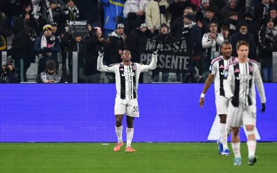 TURIN, ITALY - JANUARY 12: Jonathan David of Juventus FC celebrates a goal during the Serie A match between Juventus FC and US Cremonese at Allianz Stadium on January 12, 2026 in Turin, Italy. (Photo by Valerio Pennicino/Getty Images)