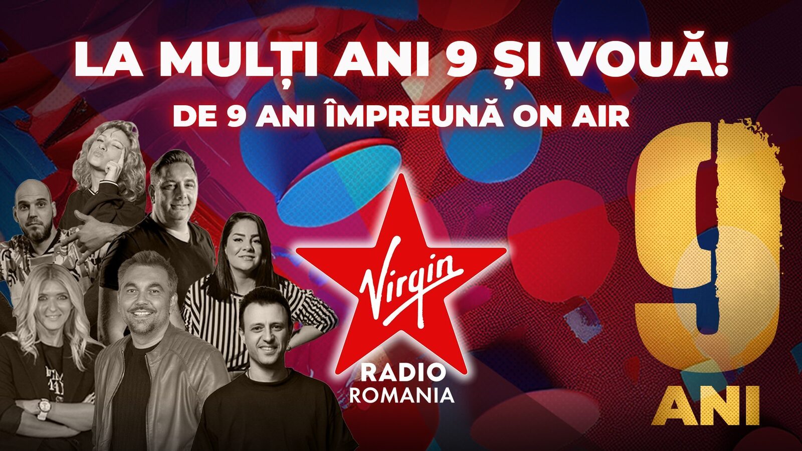 Virgin Radio România împlinește 9 ani: Sărbătoare cu muzică și surprize!