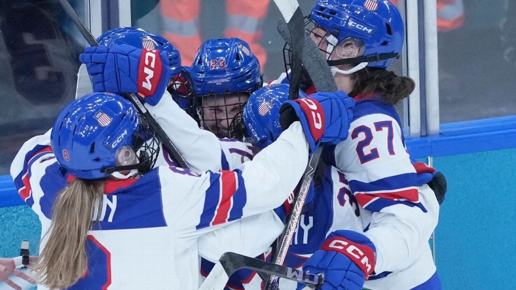 Bilka nets two, U.S. women's hockey routs Canada at Olympics