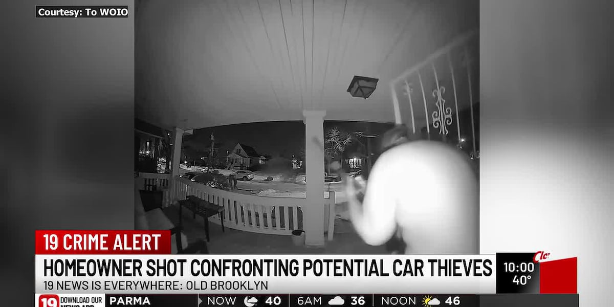 Cleveland homeowner shot trying to scare away armed car thieves
