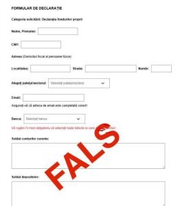 Fraudă online: un link fals momește contribuabilii cu ANAF