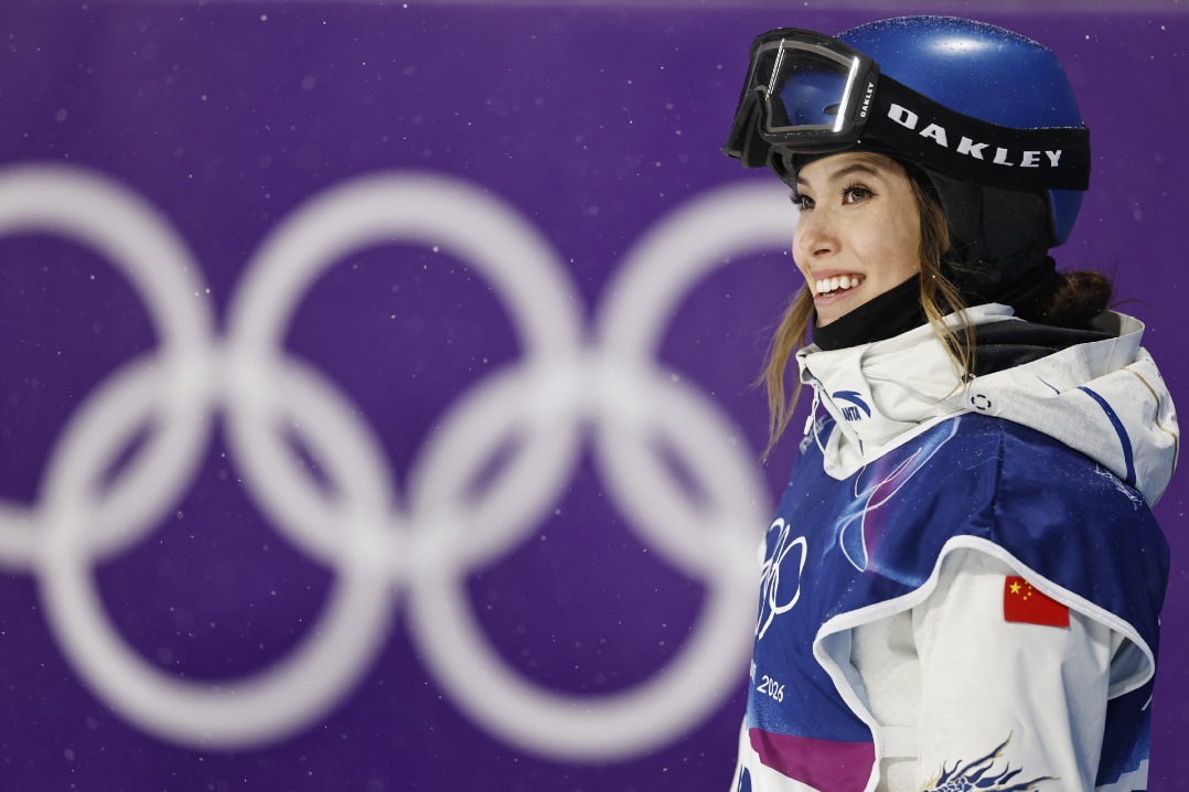 Gu Ailing claims big air silver in snowy Livigno