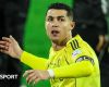 Cristiano Ronald reacts while playing for Al-Nassr