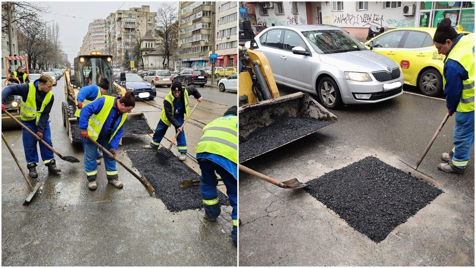 Primăria București anunță startul lucrărilor de plombare a gropilor din străzile orașului, proces inițiat pentru a reabilita infrastructura rutieră afectată de sezonul rece