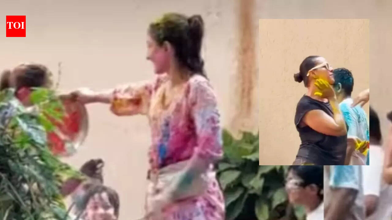 Soha Ali Khan și Neha Dhupia sărbătoresc Holi cu entuziasm alături de copii; un clip video devine viral Sărbătoarea Holi, festivalul culorilor, continuă să aducă bucurie în India, iar celebritățile nu sunt excluse de la celebrare