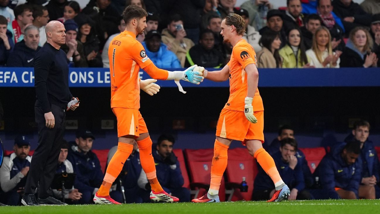 Kinsky, înlocuit după un sfert de oră în coșmarul lui Tottenham la Madrid Atlético Madrid a umilit-o pe Tottenham în prima manșă a optimilor de finală ale Ligii Campionilor, scorul de 4-1 reflectând o seară de coșmar pentru echipa engleză