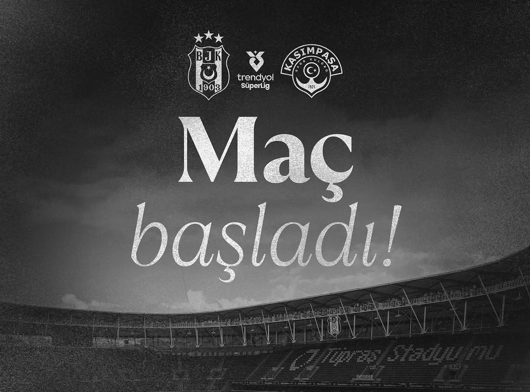 Beşiktaş a început meciul: Ce se întâmplă pe teren
