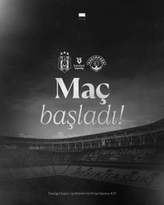 Beşiktaş a început meciul: Ce se întâmplă pe teren