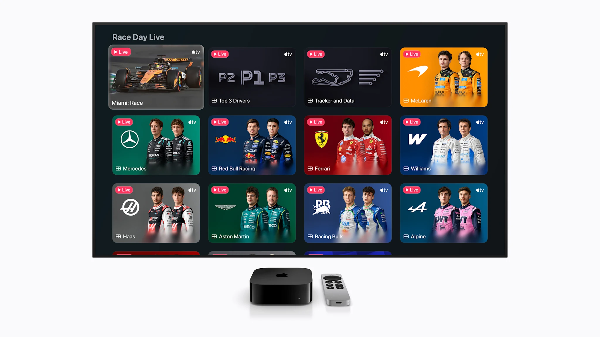 Formula 1 ajunge la un nou nivel de imersiune pe Apple TV: 4K și sunet surround pentru fanii sportului cu motor Abonații Apple TV din Statele Unite ale Americii se pot bucura de o experiență îmbunătățită și mai captivantă a curselor de Formula 1