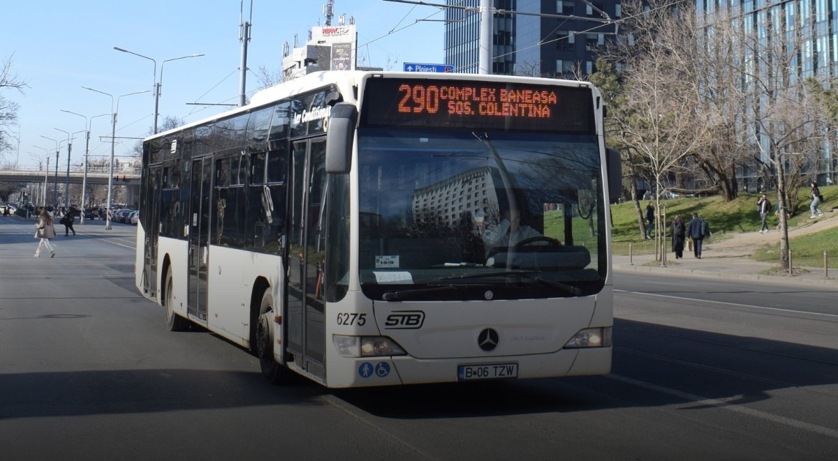 Autobuzele 290, pe șine de tramvai, din această miercuri