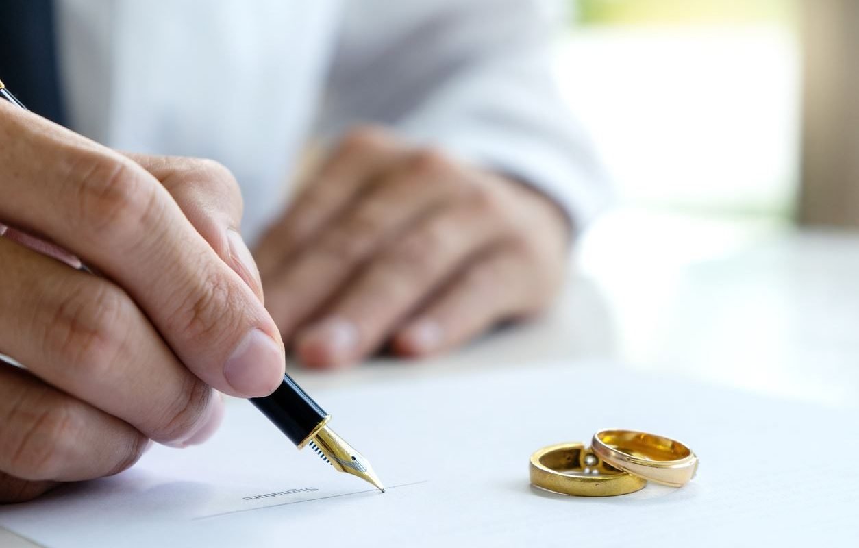 Contractul prenupțial: Cum stabilești regulile proprietății și ale banilor în căsătorie Un contract prenupțial, încheiat la notar înainte de nuntă, poate defini de la bun început cum vor fi împărțite bunurile și datoriile în cazul unui divorț