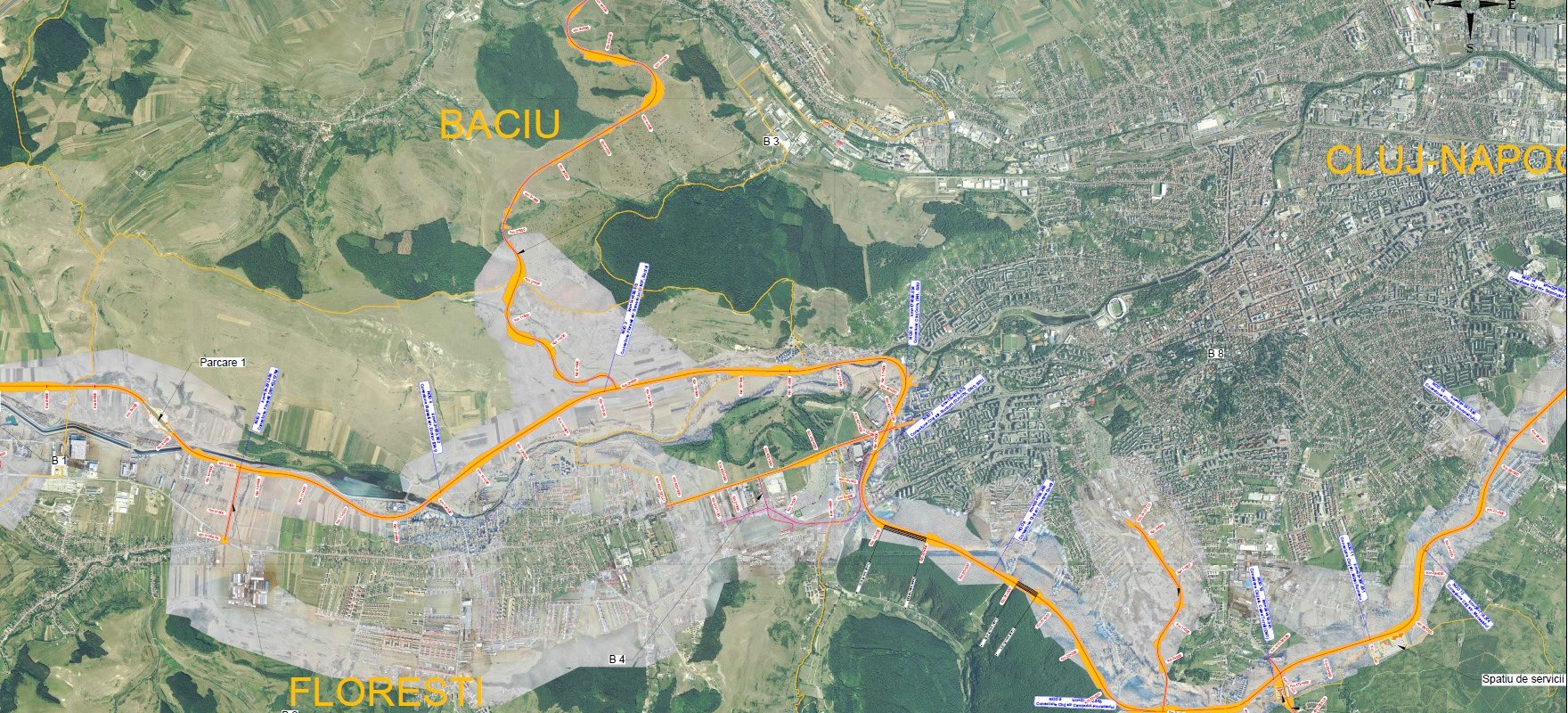 Centura metropolitană a Clujului, împărțită în șase loturi după rezilierea contractului cu Dimex Primarul municipiului Cluj-Napoca, Emil Boc, a anunțat o modificare majoră a planurilor pentru Centura Metropolitană a orașului