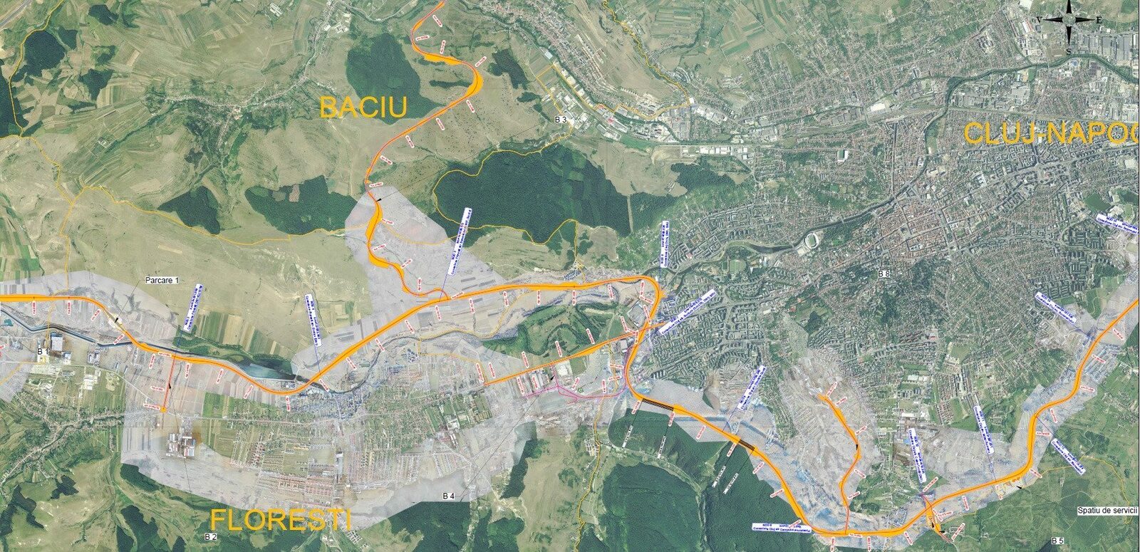 Centura metropolitană a Clujului, împărțită în șase loturi după rezilierea contractului cu Dimex Primarul municipiului Cluj-Napoca, Emil Boc, a anunțat o modificare majoră a planurilor pentru Centura Metropolitană a orașului