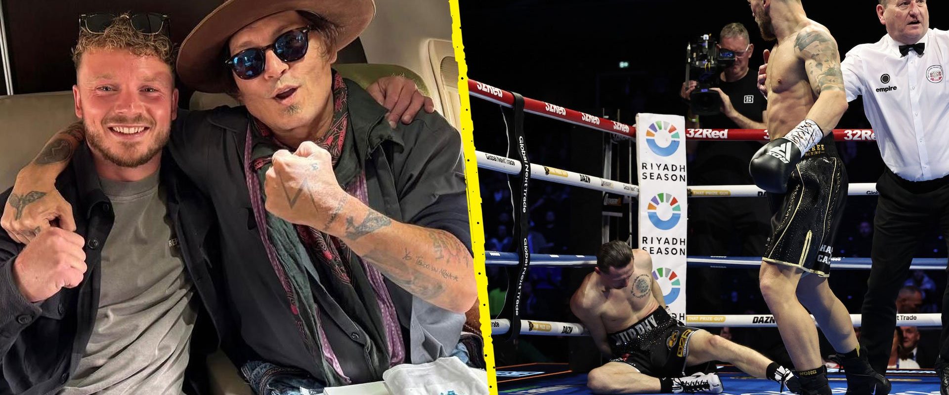 Boxerul antrenat de johnny depp, k.o. Brutal în prima rundă
