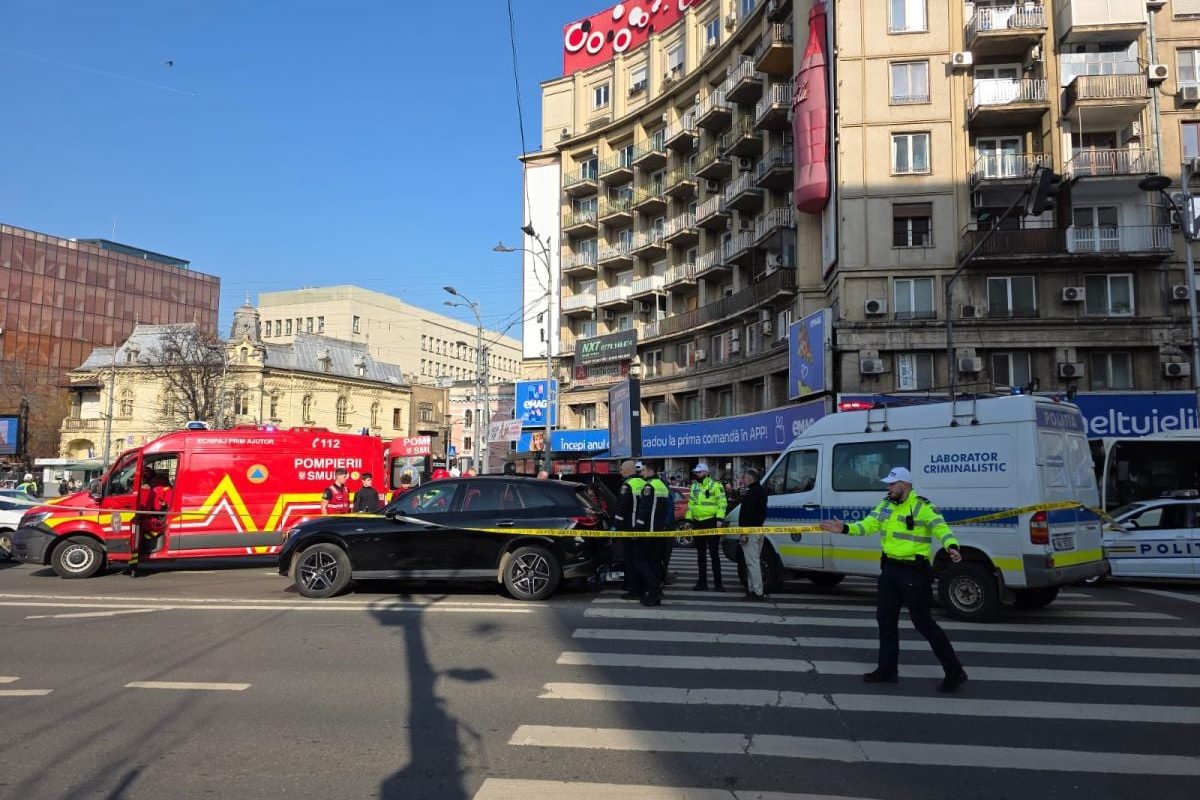 Accident la Piața Romană din București, 4 martie 2026