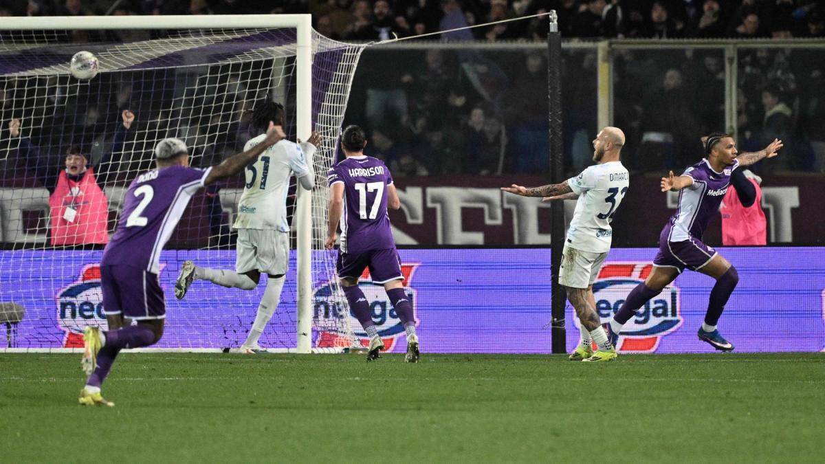 Fiorentina-Inter 1-1 gol di Pio Esposito e Ndour