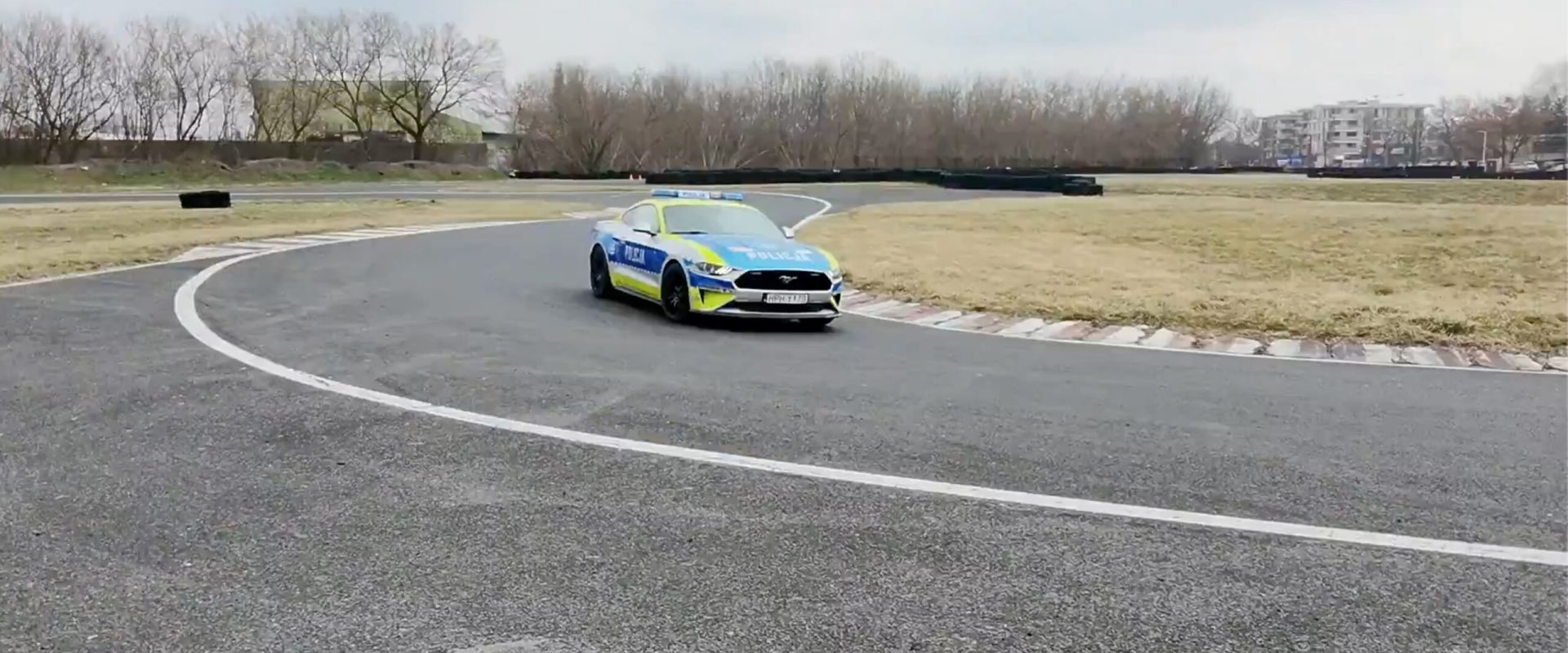 Poliția poloneză, cu mustang confiscat de la un șofer beat