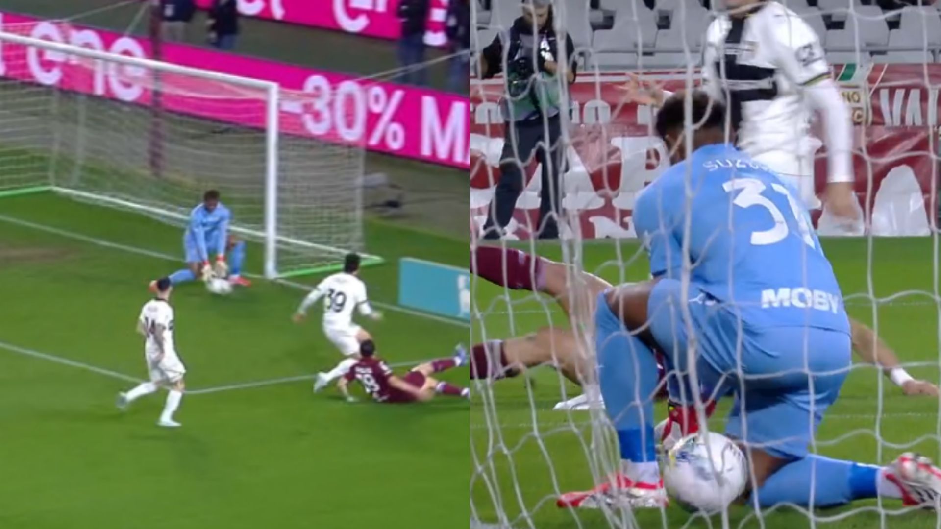 Gafa monumentală: Portarul Suzuki, umilit de un șut banal în meciul cu Torino Parma a suferit o înfrângere usturătoare în fața celor de la Torino, iar principalul vinovat pare a fi, fără discuție, portarul echipei, Yuto Suzuki