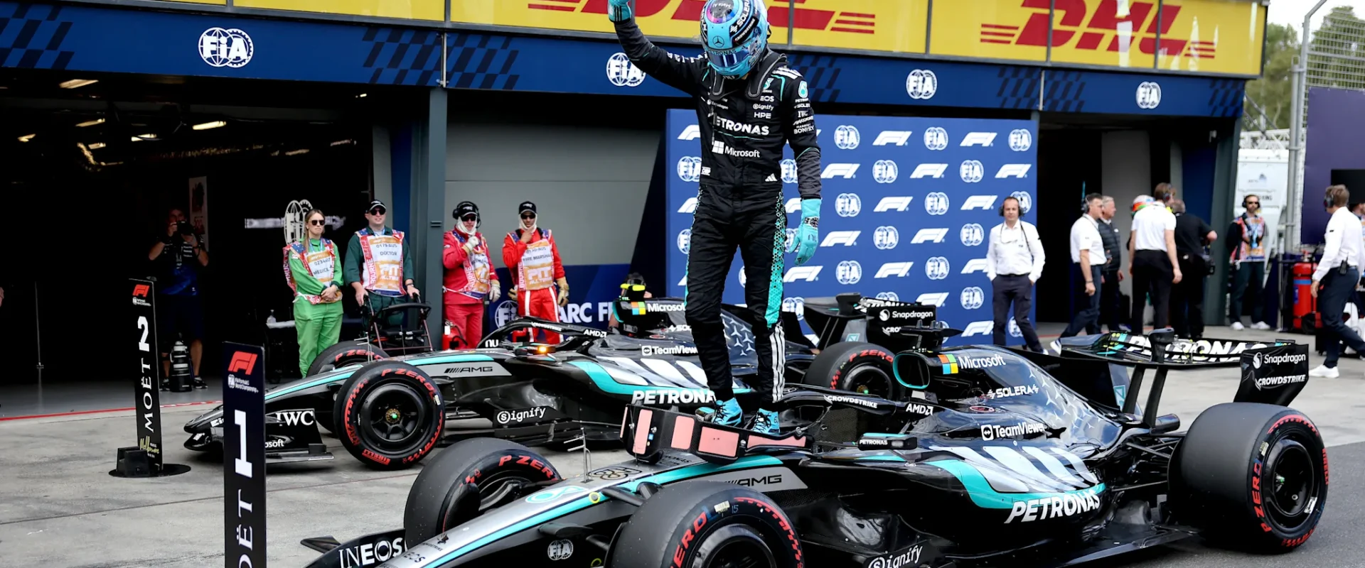 Russell, pe locul 1 la Melbourne: Verstappen, KO!