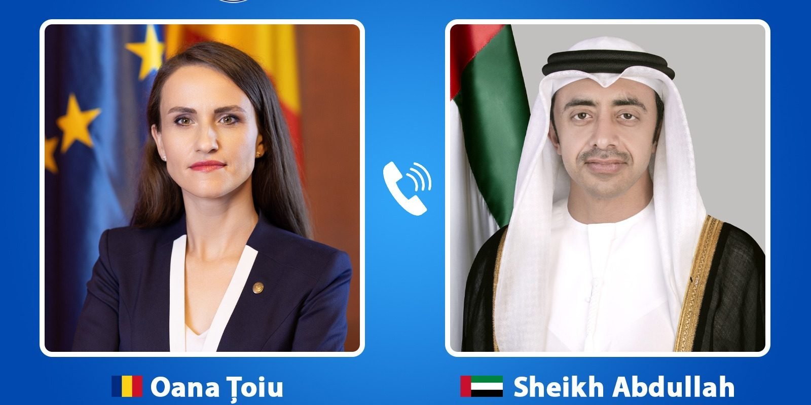 Discuții urgente pentru românii blocați în Emiratele Arabe Unite Ministrul român de externe, Oana Țoiu, a discutat luni seara cu șeicul Abdullah bin Zayed Al Nahyan, ministrul de externe al Emiratelor Arabe Unite, despre situația cetățenilor români blocați în Dubai și Abu Dhabi