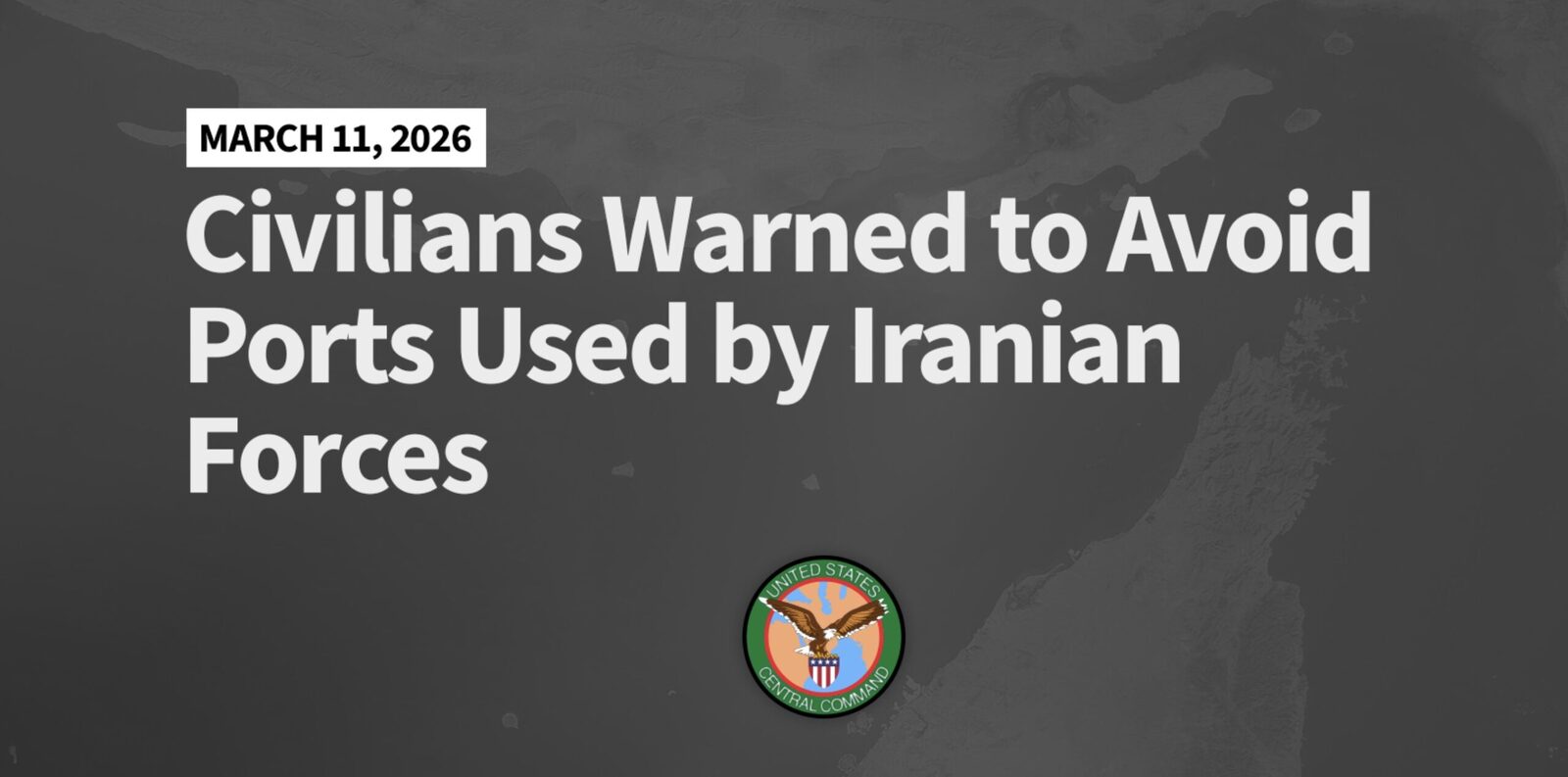 Iranul își mută navele de război în porturile civile, avertisment pentru civili Comandamentul Central al SUA (Centcom) a emis un avertisment alarmant, citat de Sky News, referitor la acțiunile Iranului în Strâmtoarea Ormuz