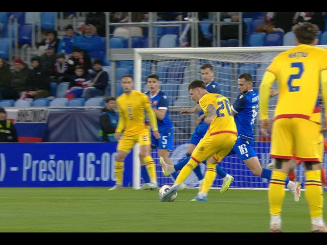 Slovacia conduce România în meciul crucial pentru EURO 2024 Slovacia a deschis scorul în meciul cu România, contând pentru calificarea la EURO 2024