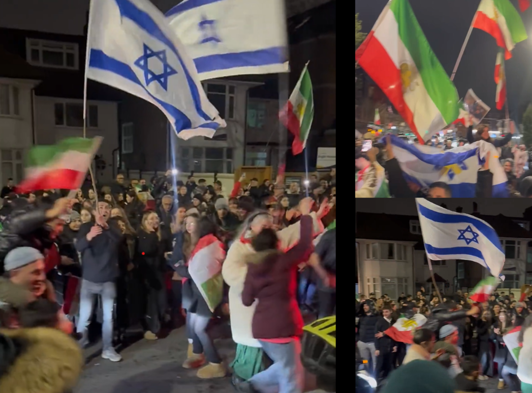 Posibile variante (aproximativ 60-70 caractere):

Londra: Israelieni și iranieni celebrează dispariția lui Khamenei pe străzi.
Proteste la Londra: Imagini cu israelieni și iranieni sărbătorind pe fondul zvonurilor.
Londra: Bucurie comună? Israelieni și iranieni sărbătoresc „dispariția” lui Khamenei.